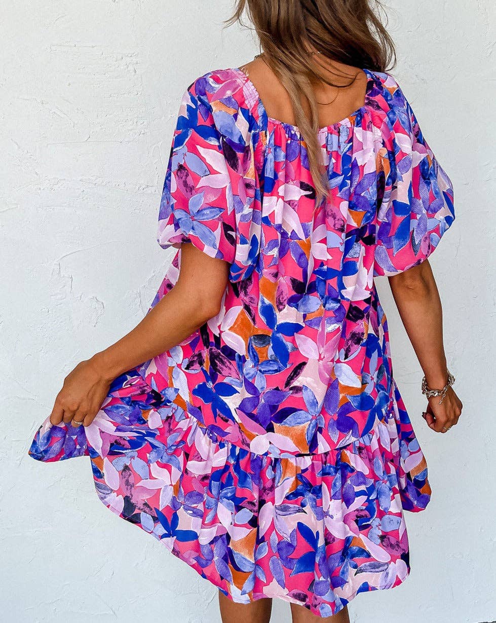 Blush & Lilac Blooms Dress
